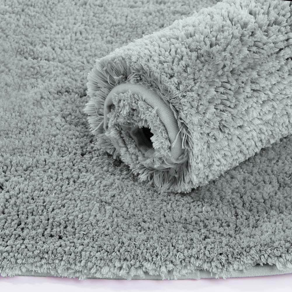 Solfru Bath Mat for Bathroom, Silver, Pack of 1 - Image 3