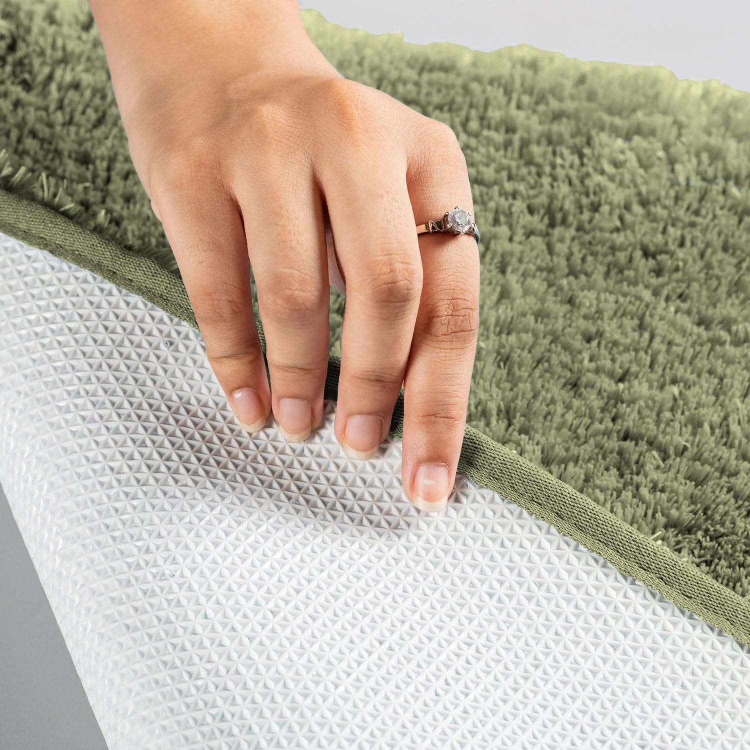 Seasons Bath Mat for Bathroom, Door, Green, Pack of 1 - Image 2