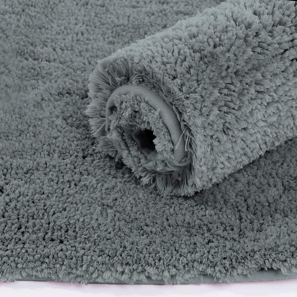 Solfru Bath Mat for Bathroom, Door, Grey,Pack of 1