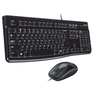 Logitech MK120 USB 2.0 Keyboard and Mouse Combo (Black)
