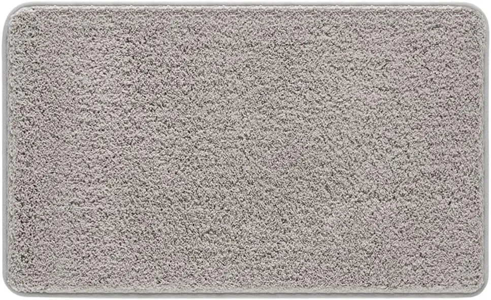 Solfru Microfiber Bath Mats for Bathroom, Grey - Image 3