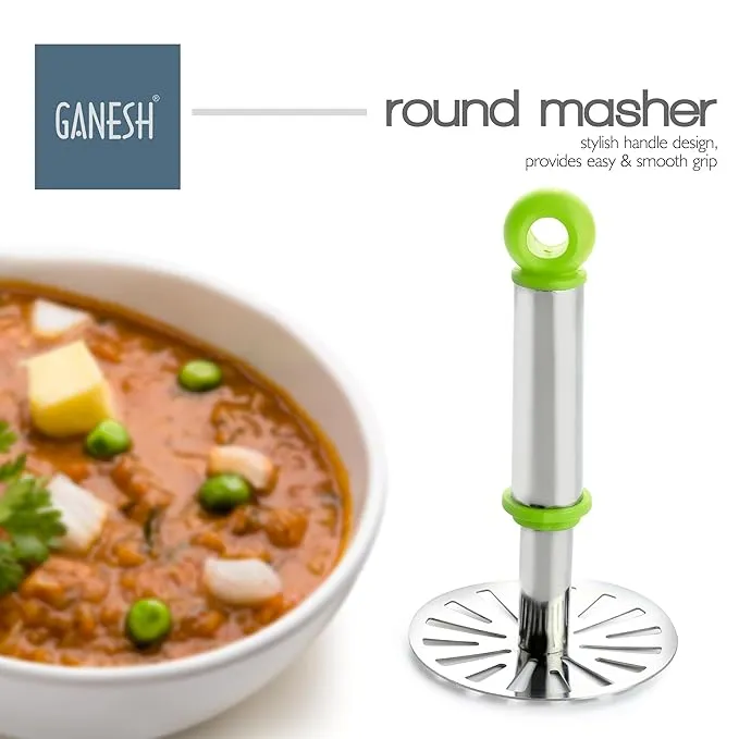 Stainless Steel Potato Crusher Vegetable Smasher Pav Bhaji Masher - Image 3