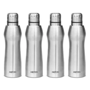 Milton Elate 1000 Ml, Bottle??(Pack of 4, Silver, Steel)