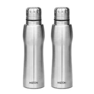 Milton Elate 750 Stainless Steel Water Bottle, Set of 2