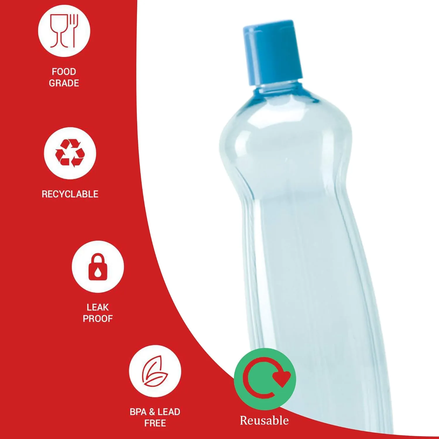 Milton Pacific 1 Litre Set of 12, Sky Blue - Image 2
