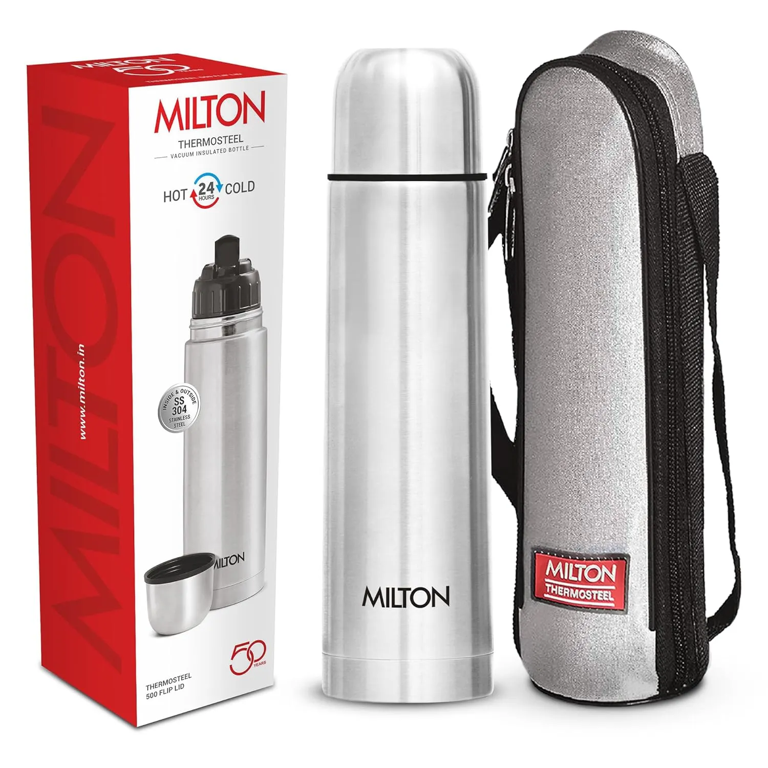 Milton Thermosteel Flip Lid 500 ml Flask??(Pack of 1)