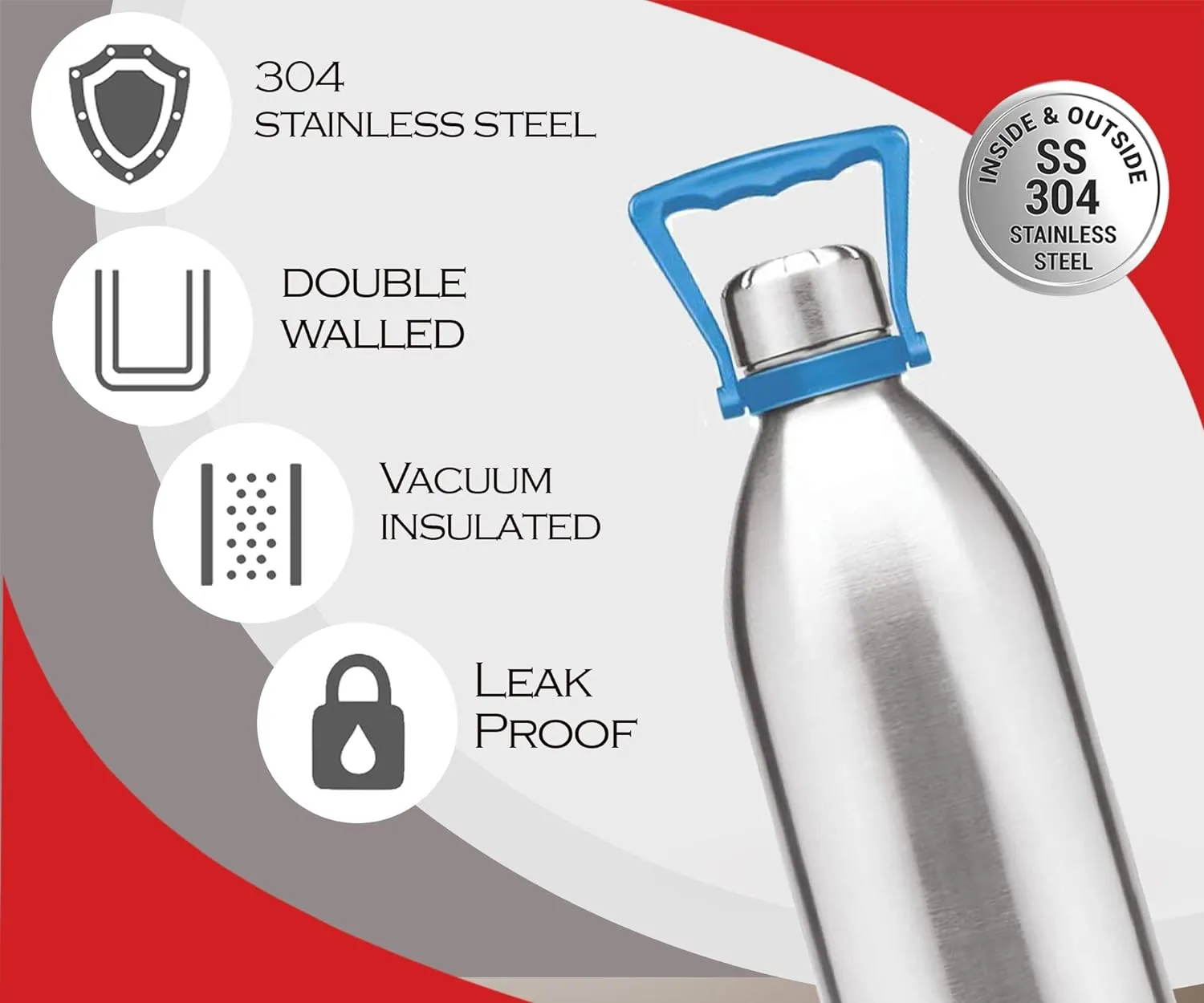 Milton Duo Dlx 1750 Thermosteel Water Bottle (Pack of 1) - Image 3