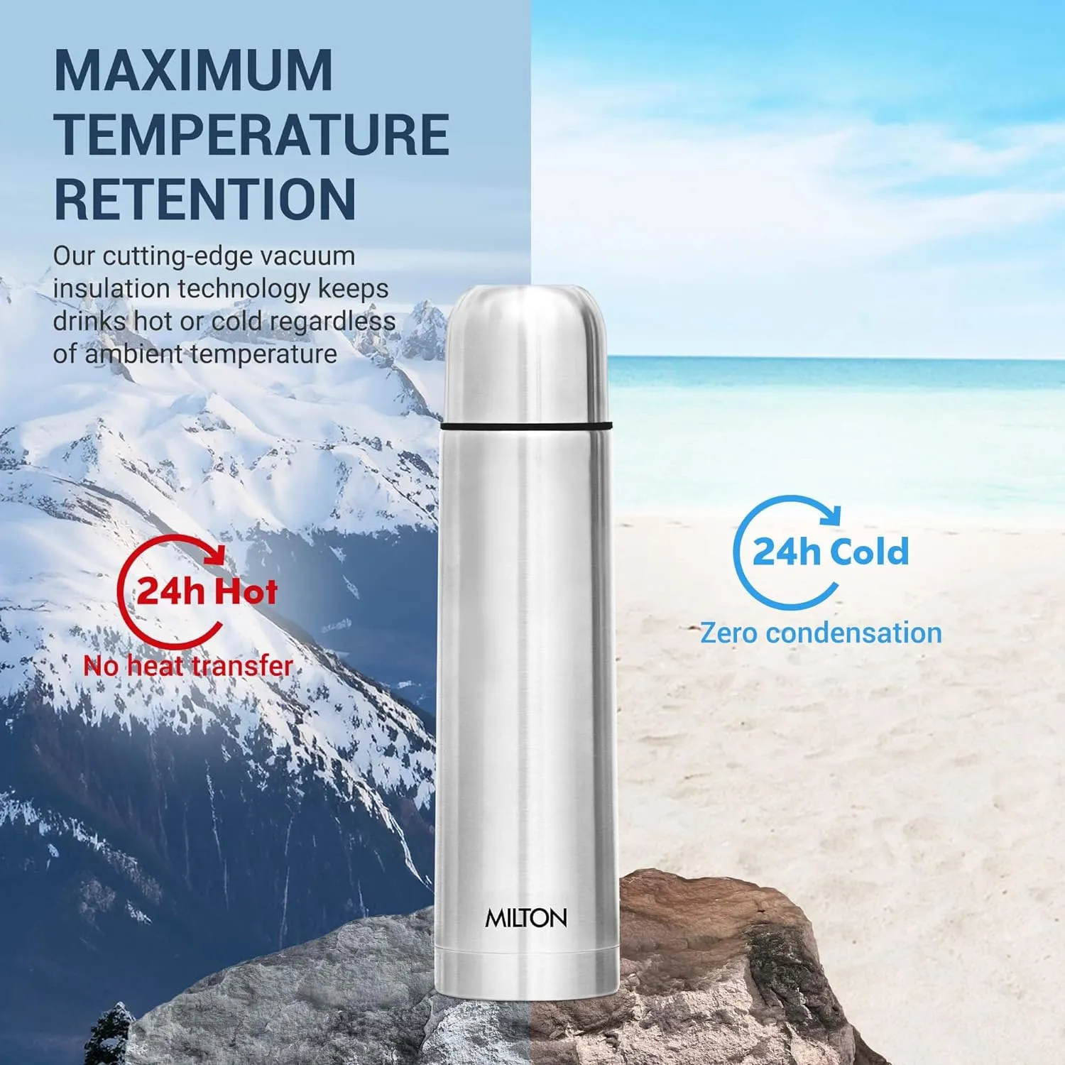 Milton Eco-Flip Thermosteel Bottle 1000 ml??(Pack of 1) - Image 3