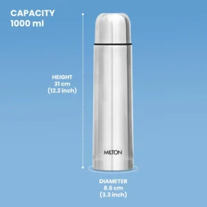 Milton Eco-Flip Thermosteel Bottle 1000 ml??(Pack of 1)