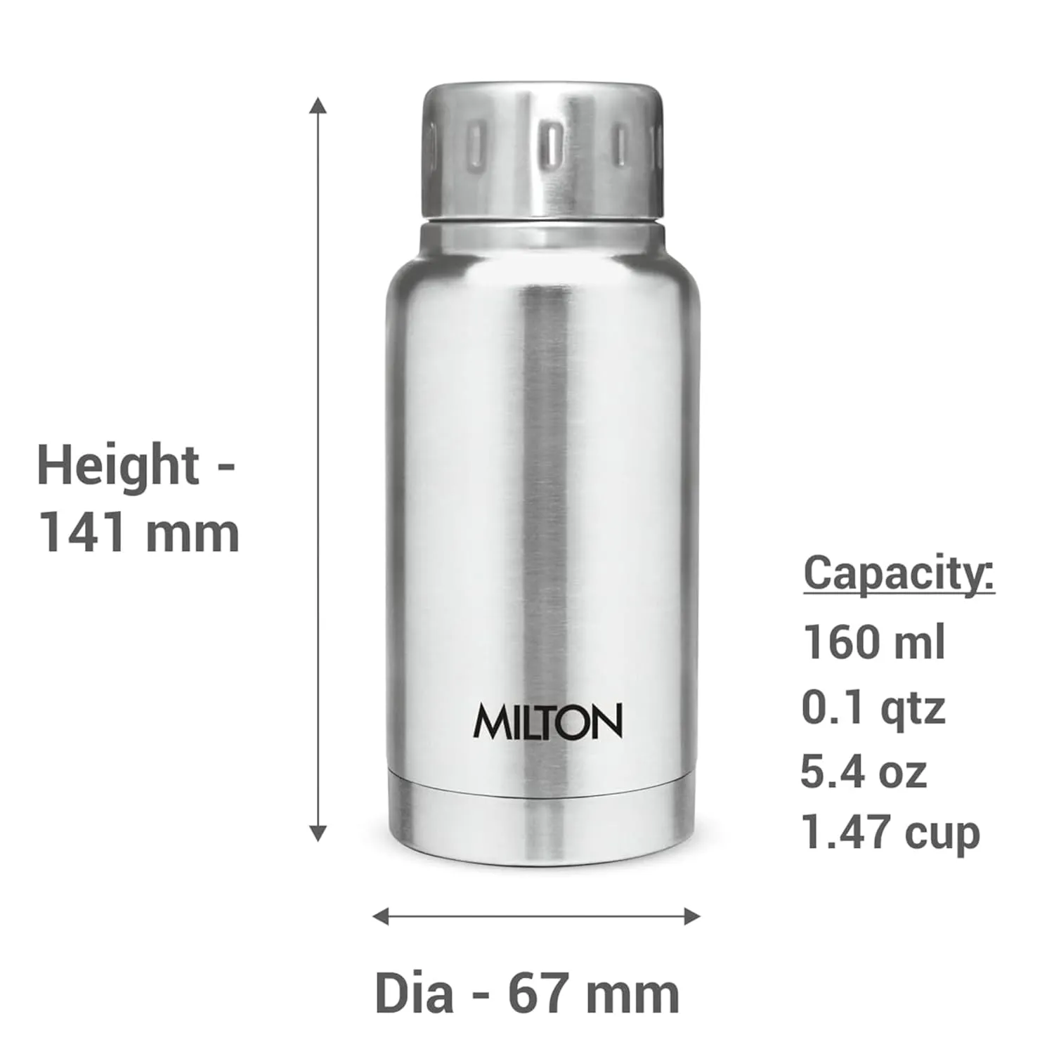 Milton Thermosteel Elfin 160 ml Bottle - Image 3