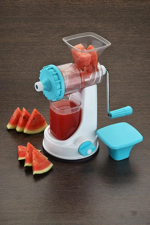 Fruit & Vegetable Steel Handle Juicer, Blue - Image 2