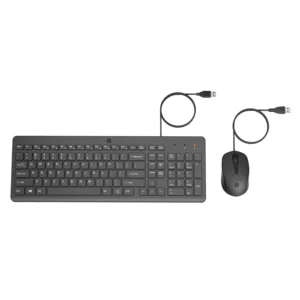 HP 150 Wired Mouse and Wired USB Multi-device Keyboard