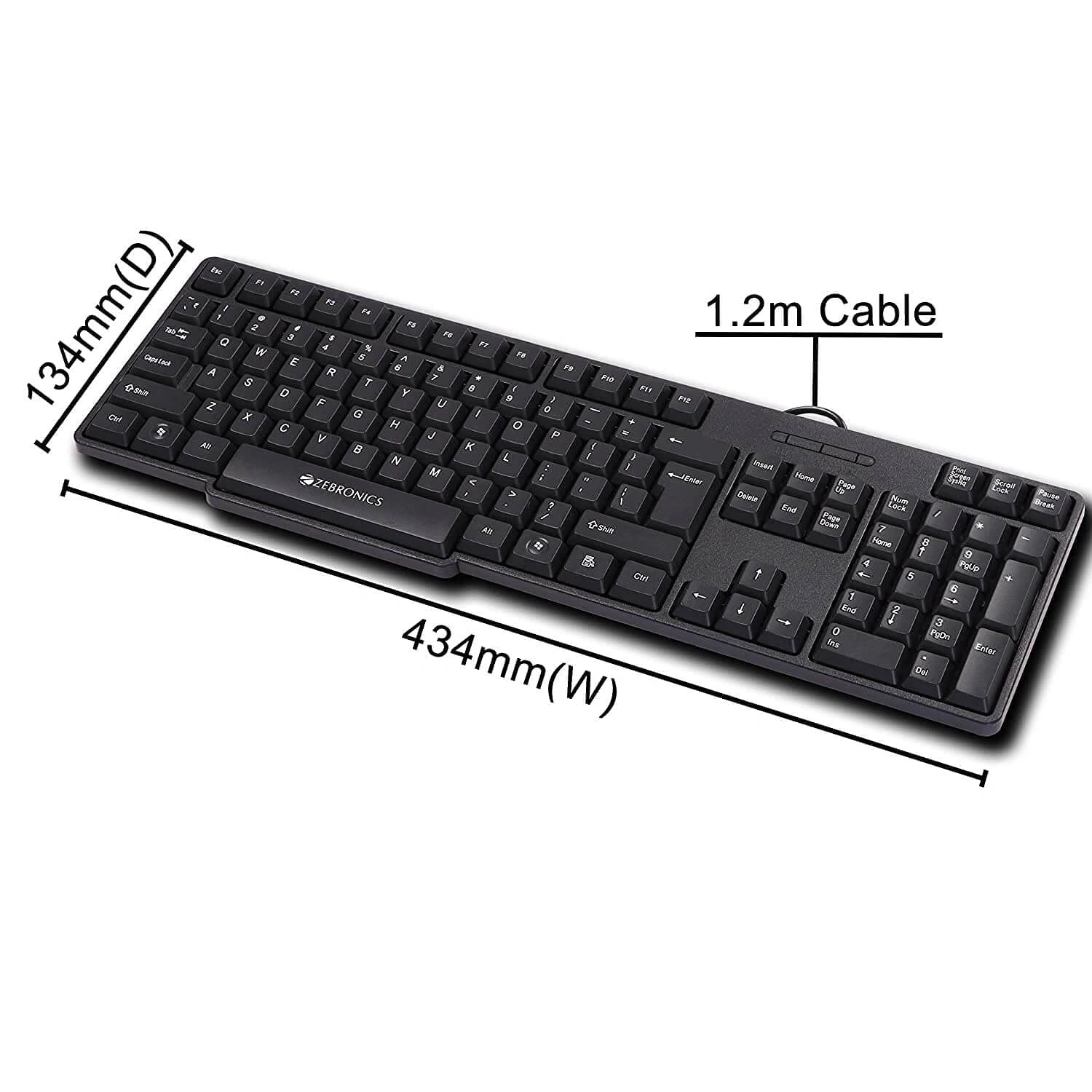 Zebronics K-35 Wired USB Multi-device Keyboard (Black) - Image 2