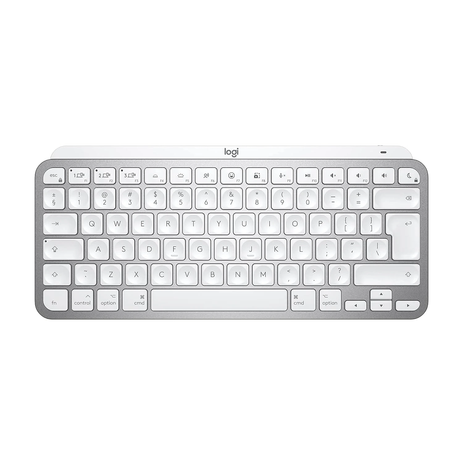 Logitech MX Keys Wireless Multi-device Keyboard(Grey, White)