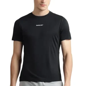 Black Men Half Sleeve Sports T-Shirt