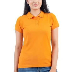 Mustard Women Collar Neck T-Shirt Top