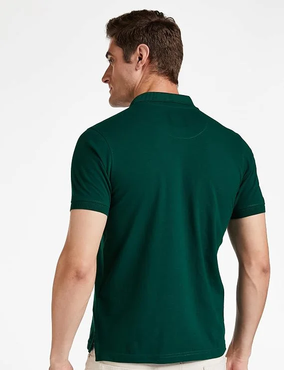 Green Men Cotton Collar Tshirts - Image 2