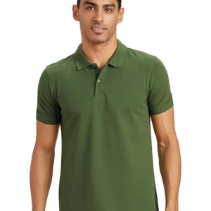 Green Men Cotton Collar Tshirts
