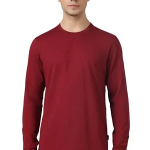 Red Men's Cotton Regular Fit T-Shirt