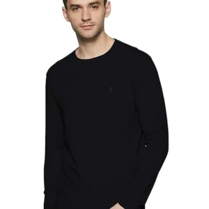 Black Men's Cotton Regular Fit T-Shirt