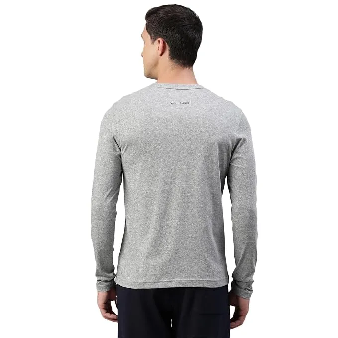 Grey Men's Cotton Regular Fit T-Shirt - Image 2